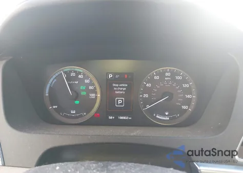 2017 Hyundai Sonata Hybrid Se z USA, uszkodzony, nr VIN KMHE24L16HA059163